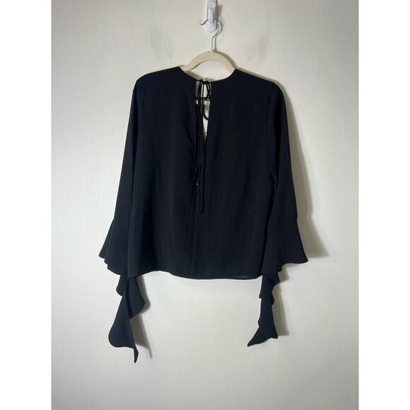 C/Meo Collective Black Long Sleeve Blouse Sz L - Picture 2 of 3